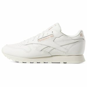 Reebok Classic Leather Turnschuhe Damen - Rosa Gold/Weiß - DE 450-SZX